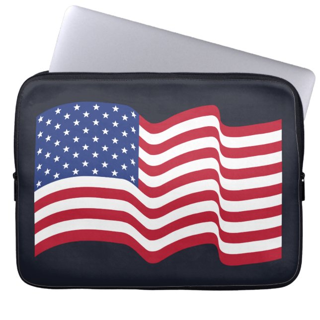 Förenade Stater Flagga Laptop sleeve (Framsidan)