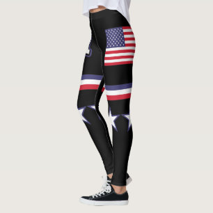 Förenade Stater Flagga Leggings