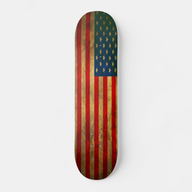 Förenade Stater Flagga Mini Skateboard Bräda 18,7 Cm (Framsida)