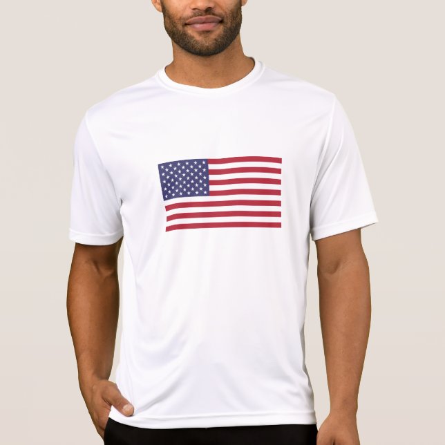 Förenade Stater Flagga T Shirt (Framsida)