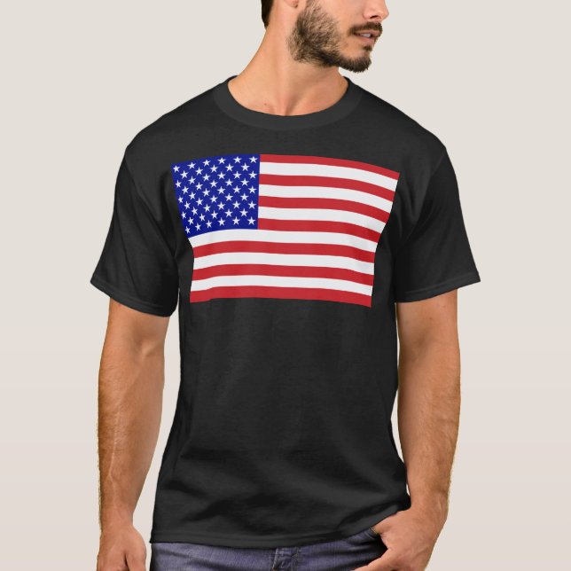 Förenade Stater Flagga T-shirt (Framsida)