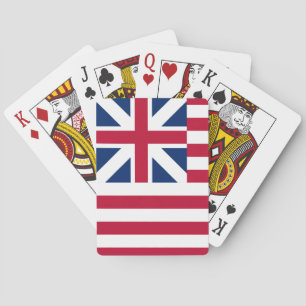Förenade Stater Grand Union Flagga Casinokort