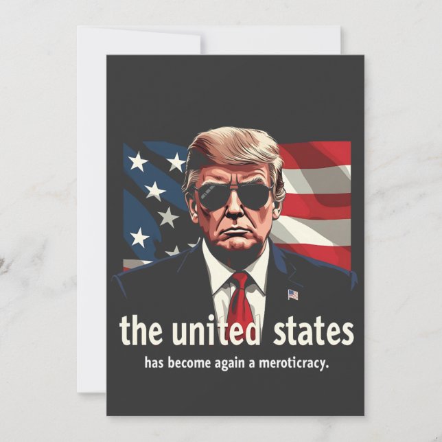 Förenade Stater har återigen blivit en meritokrati Julkort (Framsida)
