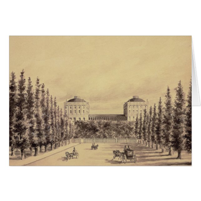 Förenade Stater Huvudstad från Pennsylvania Avenue Hälsningskort (Framsidan Horizontal)