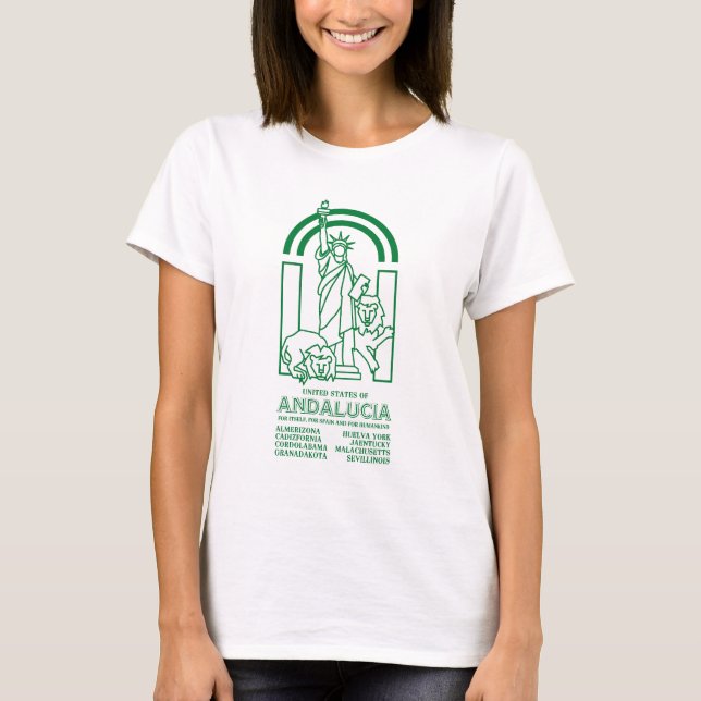 Förenade Stater i Andalusien T Shirt (Framsida)