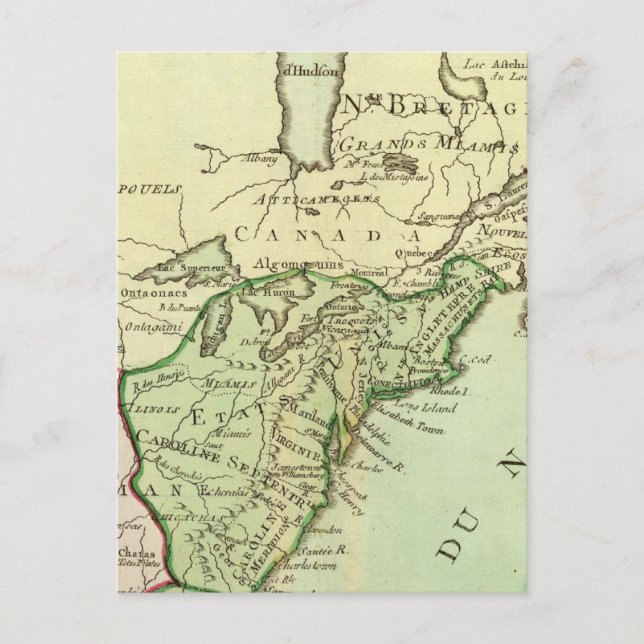 Förenade Stater, Kanada 2 Vykort (Framsida)