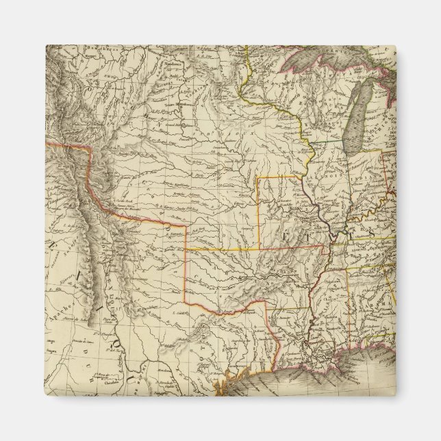 Förenade Stater, Kanada Magnet (Framsidan)