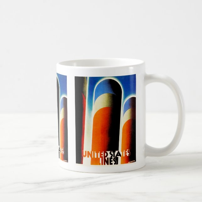 Förenade Stater Linjer Kaffemugg (Höger)