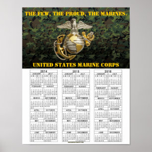 FÖRENADE STATER MARINES POSTER