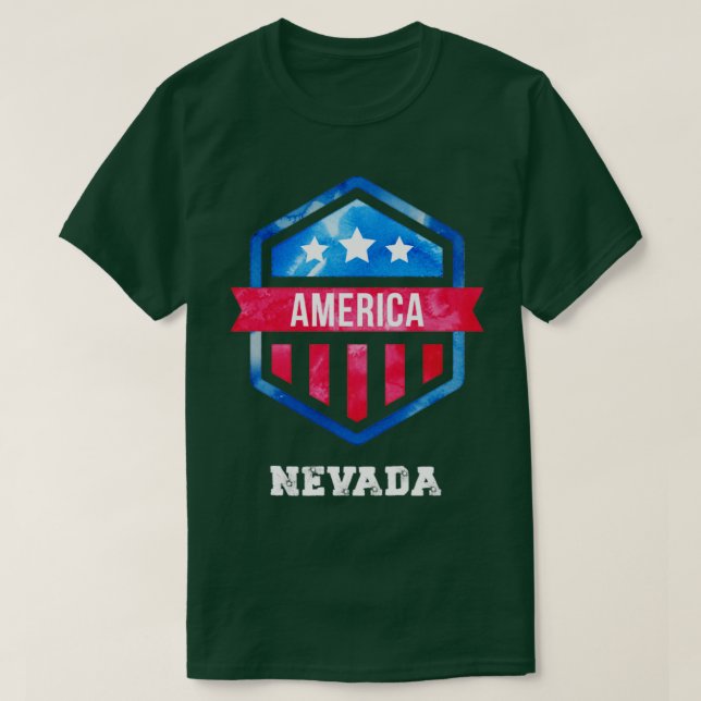 förenade stater nevada t shirt (Design framsida)