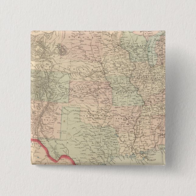 Förenade Stater och territorier 2 Knapp (Framsida)
