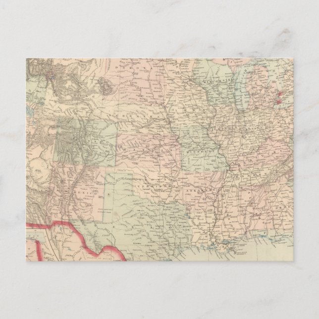 Förenade Stater och territorier 2 Vykort (Framsida)