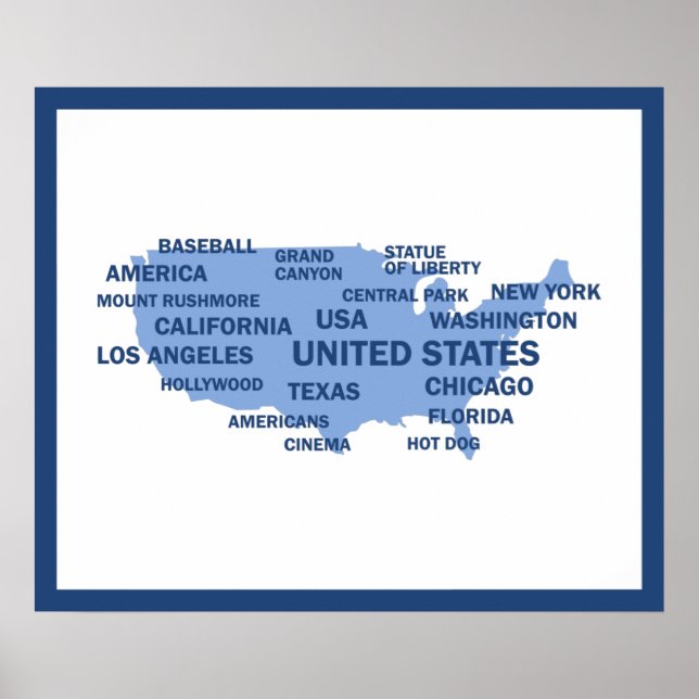 Förenade Stater Poster (Framsidan)