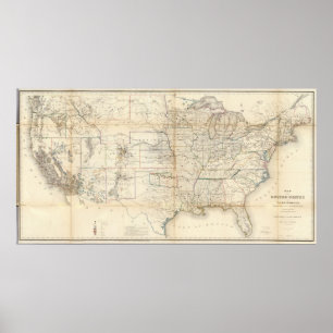 Förenade Stater, territorier Poster