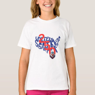 Förenade Stater | USA | Amerika 250 Karta och Eagl T Shirt