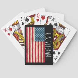 Förenade Stater Veteran/Amerikanska Flagga betalko Casinokort