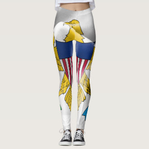 Förenade Stater Virgin Islands Flagga Leggings