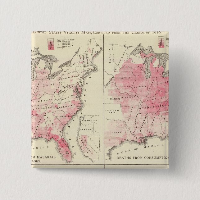 Förenade Stater vitalitet kartor Knapp (Framsida)