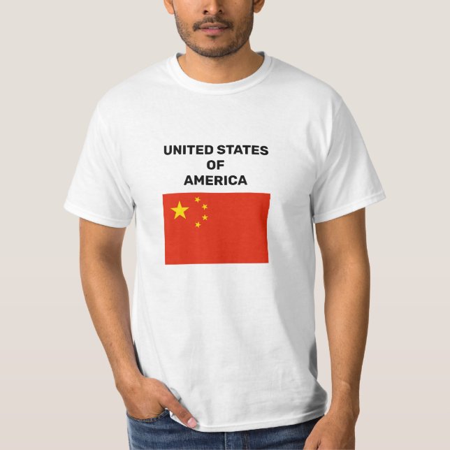 Förenade Staterna av China T-Shirt (Framsida)