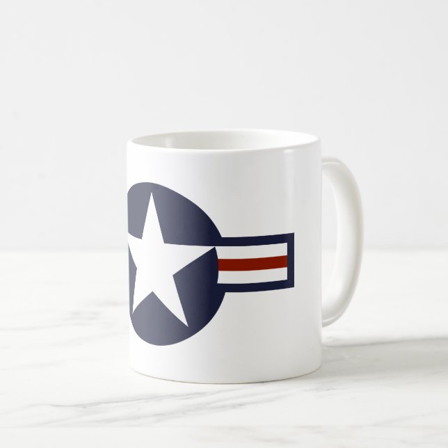 förenade symbolen stater america land flagga round kaffemugg (Framsida höger)