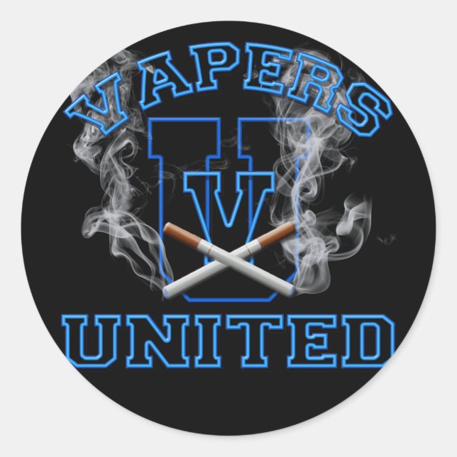 FÖRENADE VAPERS RUNT KLISTERMÄRKE (Framsida)