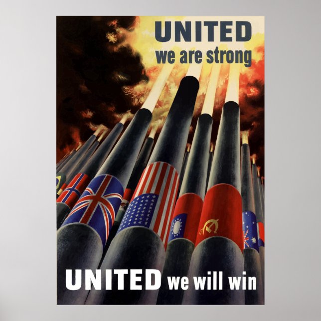 Förenade vi är starka poster (Framsidan)