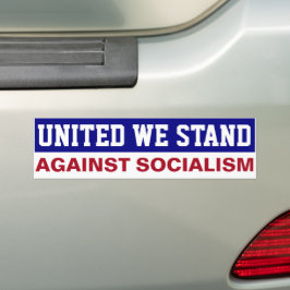 Förenade vi motsätter oss socialism bildekal