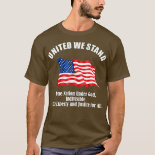 Förenade vi står en nation under Gud T Shirt