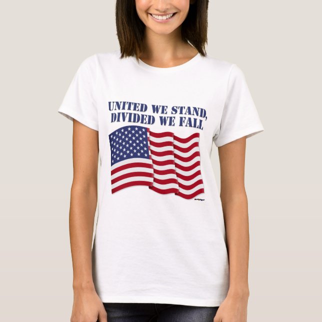 FÖRENADE VI STÅR, FÖRDELADE VI FALL T SHIRT (Framsida)