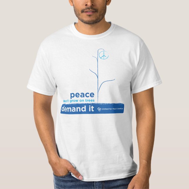 Förenat för fredbegäran den T-tröja T-shirt (Framsida)