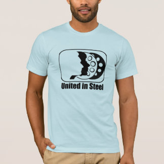 Förenat in stålsätta T-tröja T Shirt
