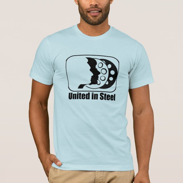 Förenat in stålsätta T-tröja T Shirt (Framsida)