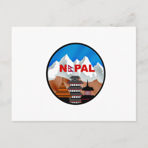 FÖRENING AV NEPAL VYKORT