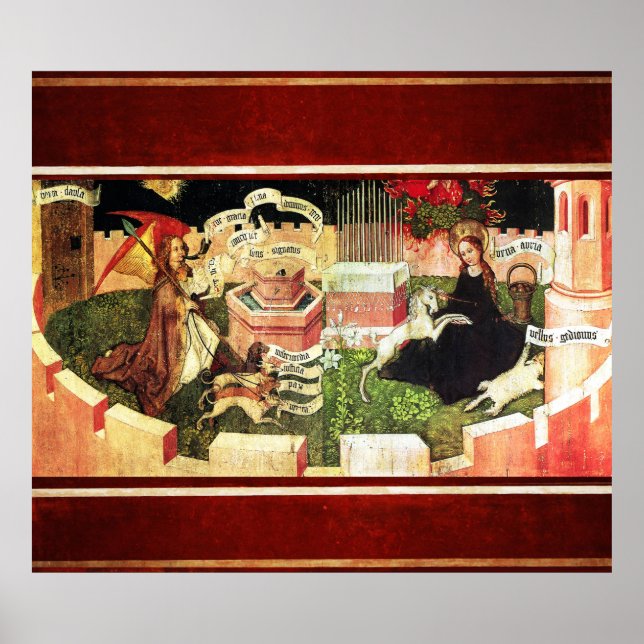 FÖRENING SOM MYSTISKT HUNT AV UNICORN POSTER (Framsidan)