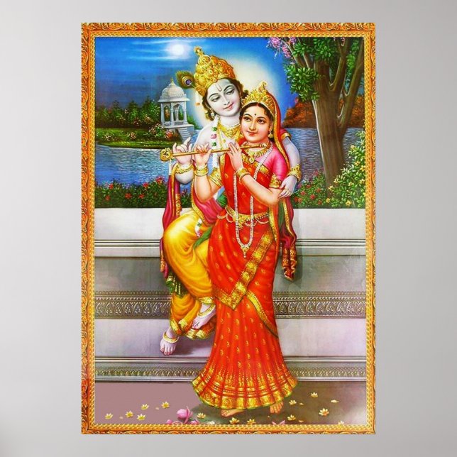 Förening till Radha Krishna Poster (Framsidan)