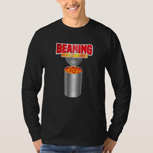 Förening World Champion Viral Bean Dumping Trend T Shirt (Framsida)