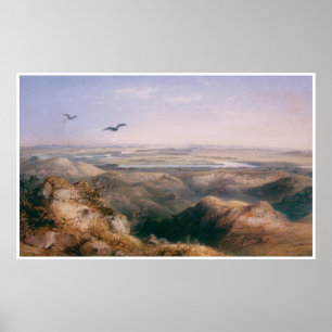 Föreningspunkt av Yellowstonen och Missouri, 1833 Poster