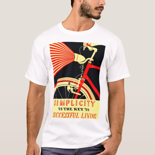 FÖRENKLA ÄR Nyckeln TILL FRAMGÅNGSRIKT LEVANDE Gam T Shirt (Framsida)