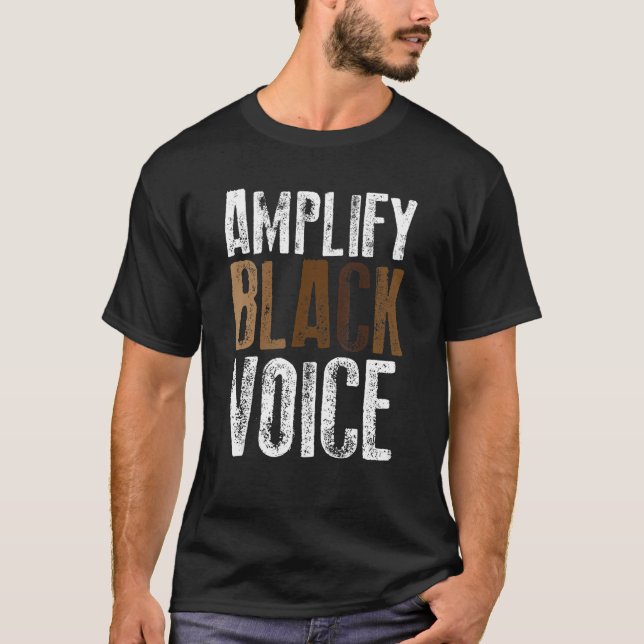 Förenkla Black Voices Black Empowerment Black Hist T Shirt (Framsida)