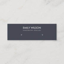 FÖRENKLA BLOCKBLÅDA KRAFT STUD EARRING VISNING LOG