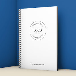 Förenkla din logotyp och webbsidors marknadsföring anteckningsbok