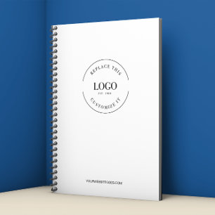 Förenkla din logotyp och webbsidors marknadsföring anteckningsbok