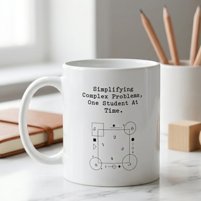 Förenkla komplexa problem | Matematikstudenters fr Kaffemugg (Skapare uppladdad)