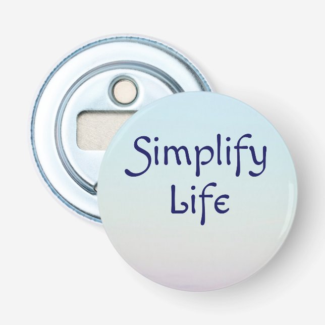 Förenkla Life Flaska-öppnare, ljusblå Flasköppnare (Framsidan)