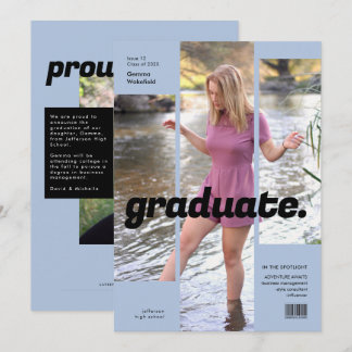 Förenkla och moderna magasin inbjudningar