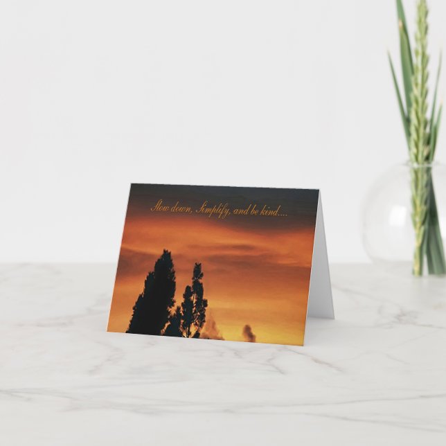 Förenkla och var snäll..... kort (Framsida)