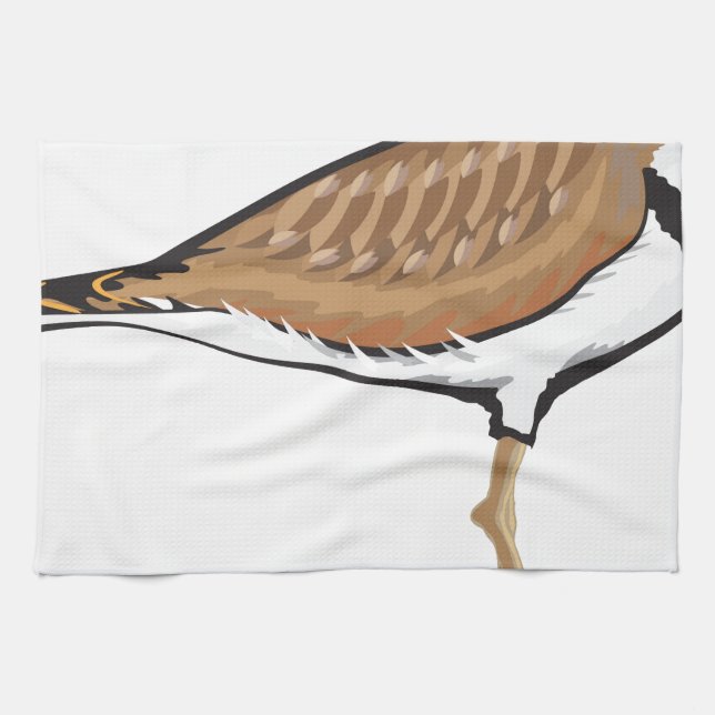 Förenklad illustration för Killdeerfågelvektor Kökshandduk (Horisontell)