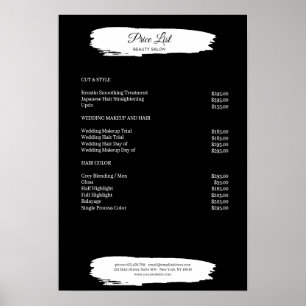 Förenklad Pris lista Poster