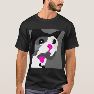 Förenklad skrikig skriande katt - t shirt