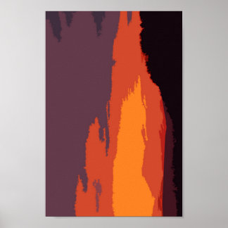 Förenklad solnedgång poster